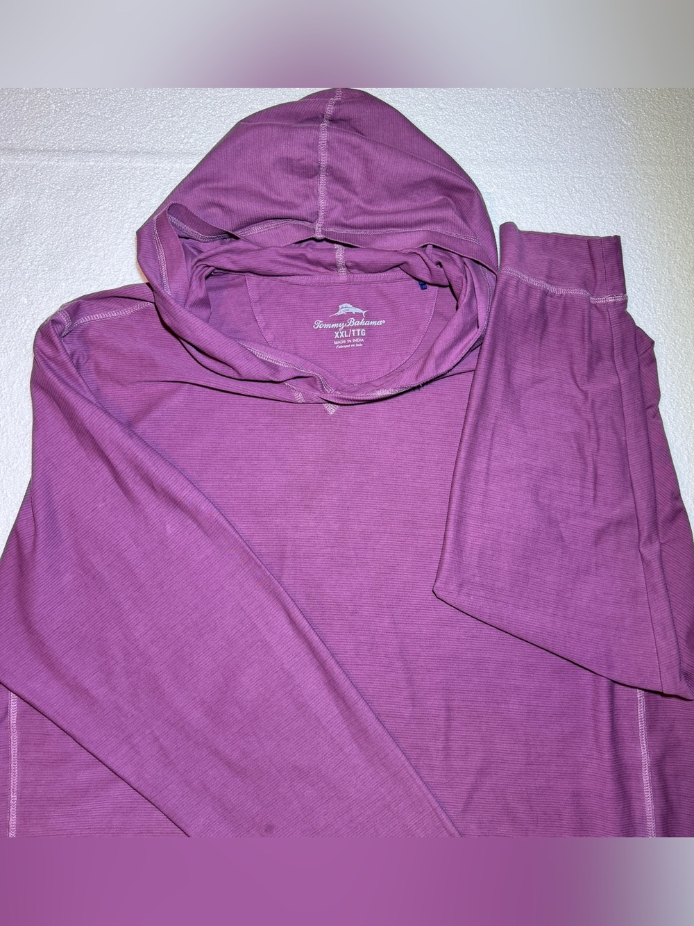 Tommy Bahama IslandZone Performance Hoodie Long Sleeve Logo Plum Purple Men XXL